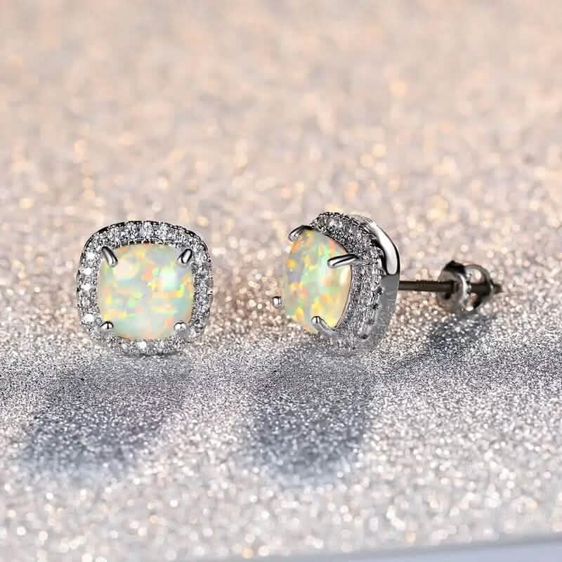 Small Exquisite Square Zirconia Earrings DailySale