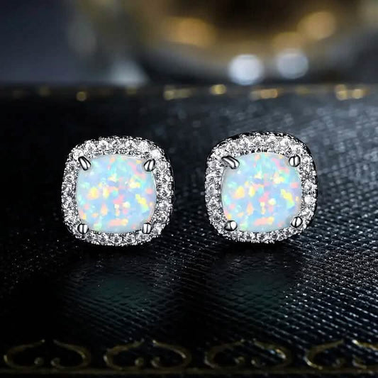 Small Exquisite Square Zirconia Earrings DailySale
