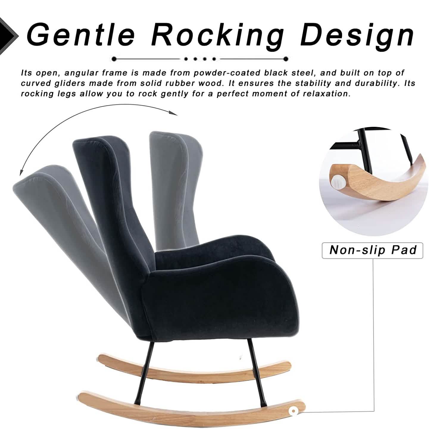 Small Rocking Accent Chair DailySale