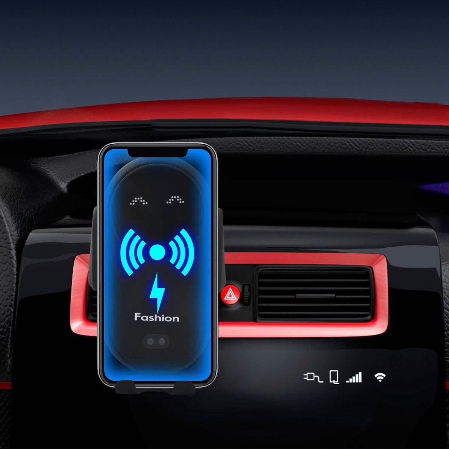 Smart Car Wireless Charger Auto Sensing Phone Holder 10W Qi Fast Charging Air Vent DailySale