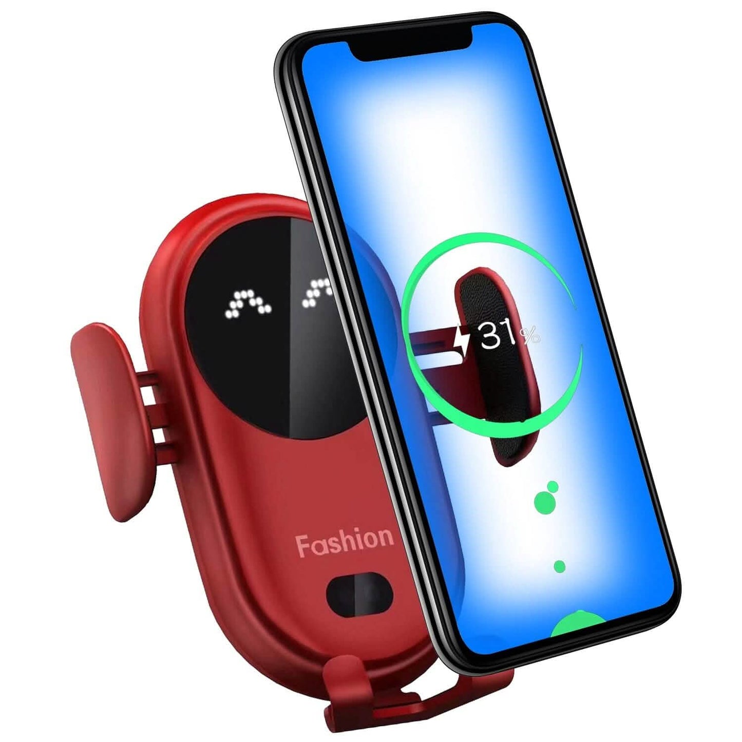 Smart Car Wireless Charger Auto Sensing Phone Holder 10W Qi Fast Charging Air Vent DailySale