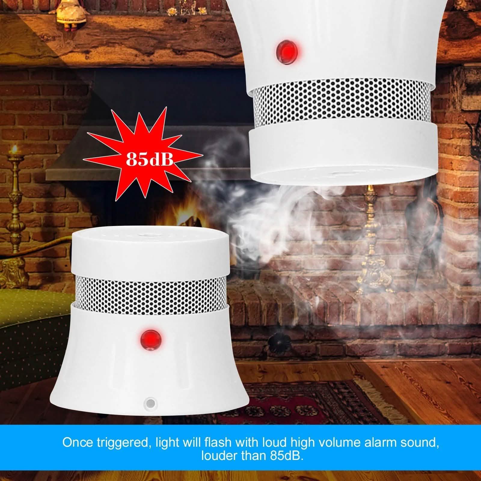 Smart WiFi Standalone Photoelectric Smoke Alarm DailySale