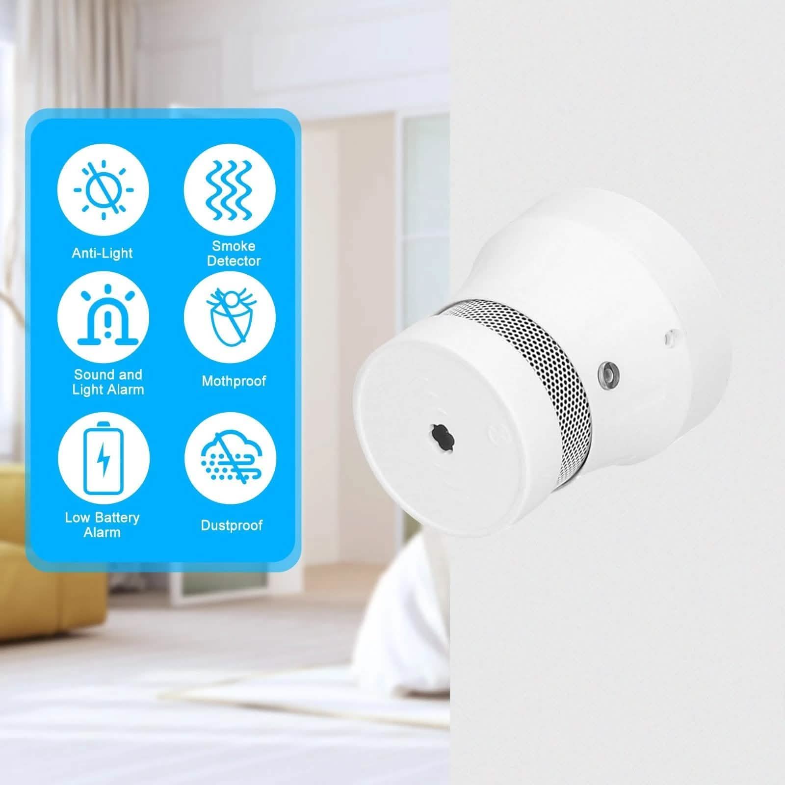 Smart WiFi Standalone Photoelectric Smoke Alarm DailySale