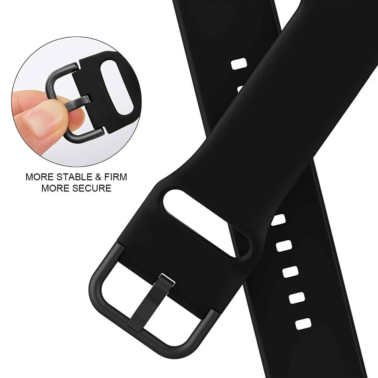 Soft Silicone Sport Wristbands Replacement Strap with Classic Clasp DailySale