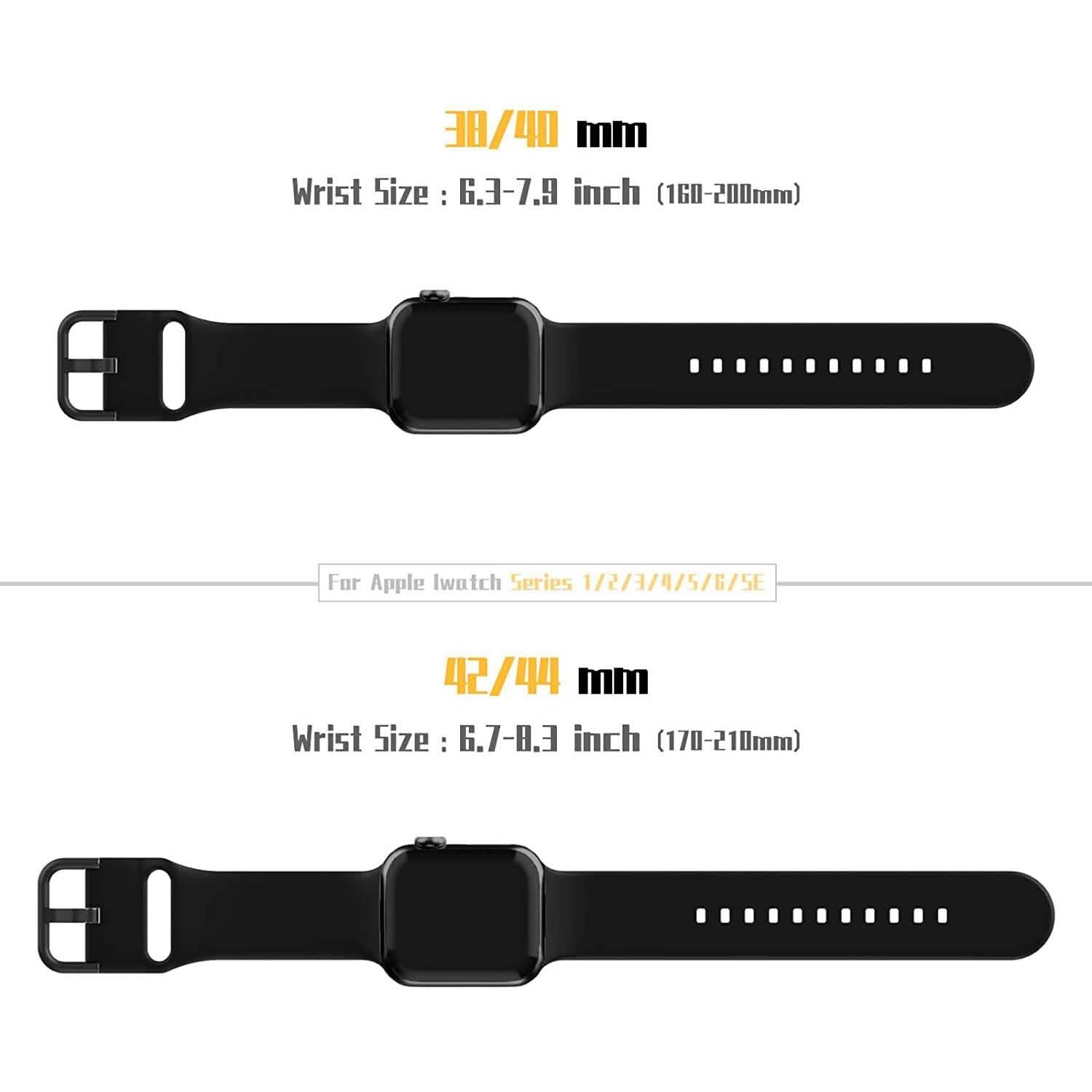 Soft Silicone Sport Wristbands Replacement Strap with Classic Clasp DailySale