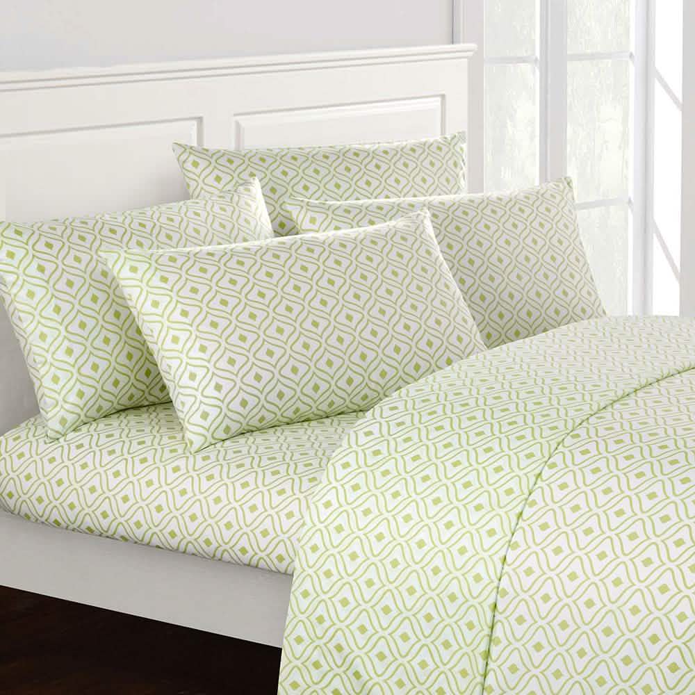Soft Two-Tone Diamond Print Deep Pocket Sheet Sets DailySale