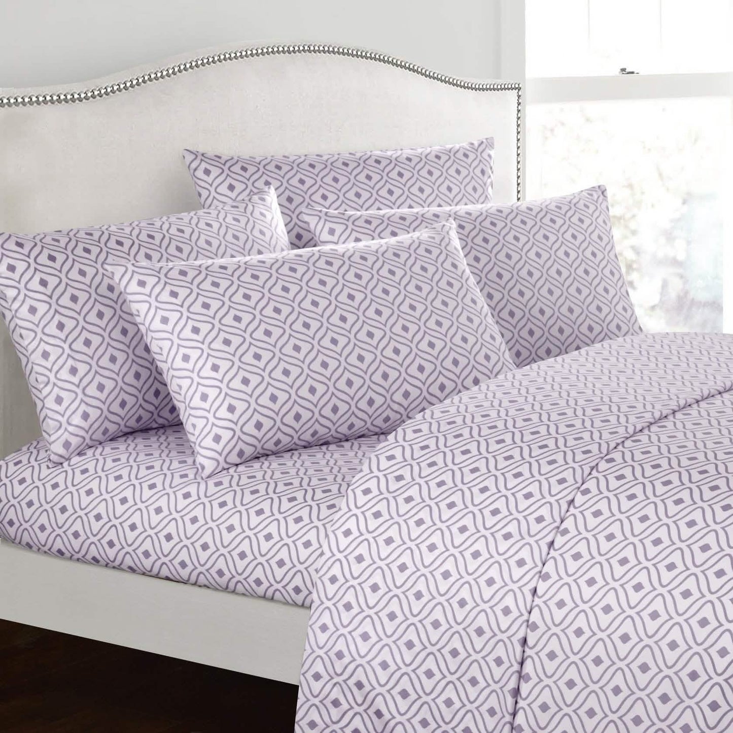 Soft Two-Tone Diamond Print Deep Pocket Sheet Sets DailySale