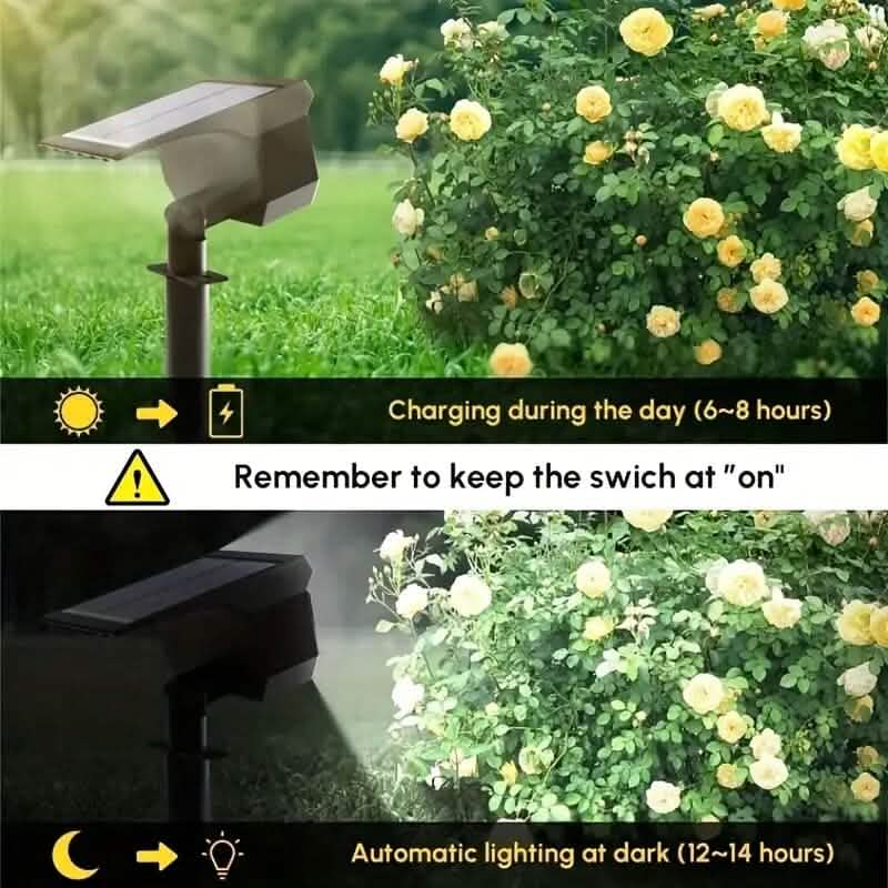 Solar Landscape Outdoor Spotlights DailySale