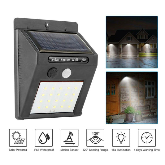 Solar Light 20 LEDs Outdoor PIR DailySale