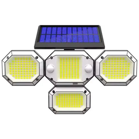 Solar Light Outdoor with Remote Control Double Motion Sensor Light 306/208 Led Wall Lamp IP65 Spotlight Exterior Garage Lighting DailySale