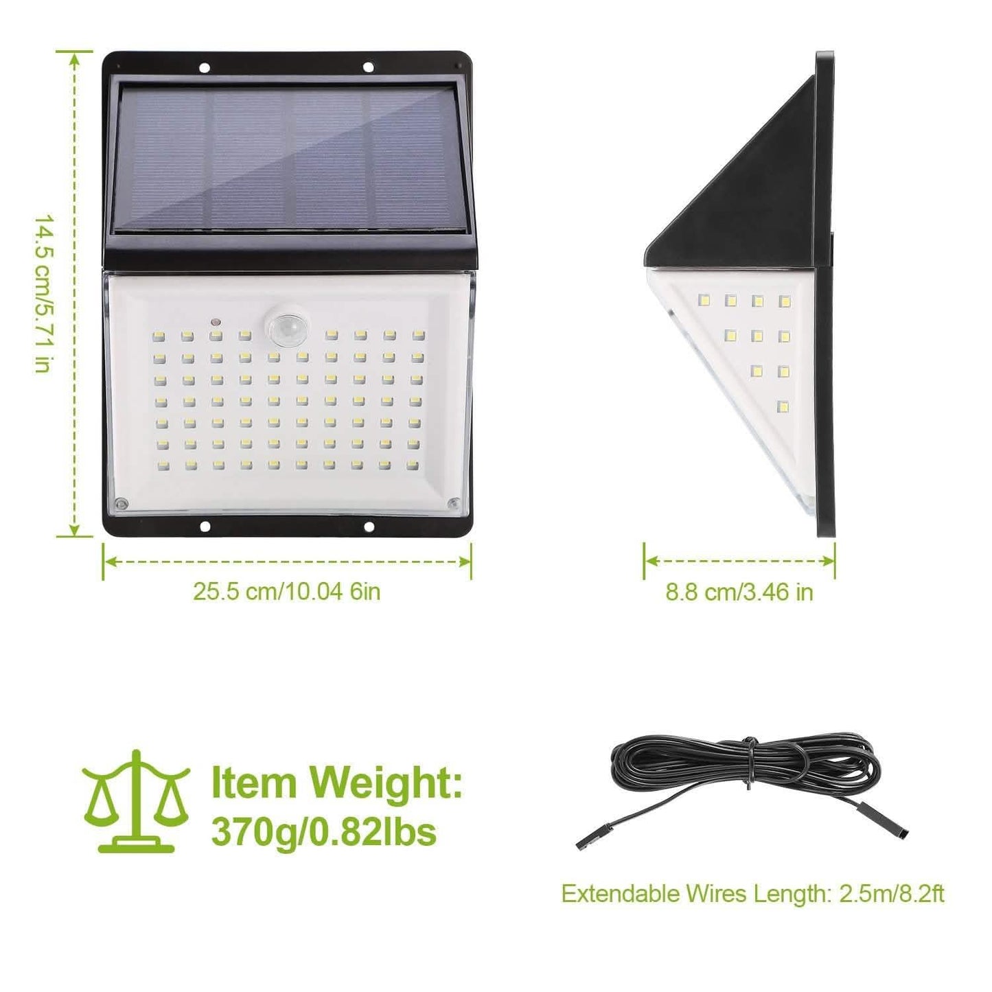 Solar Lights 88 LEDs Outdoor Wall Lamps DailySale