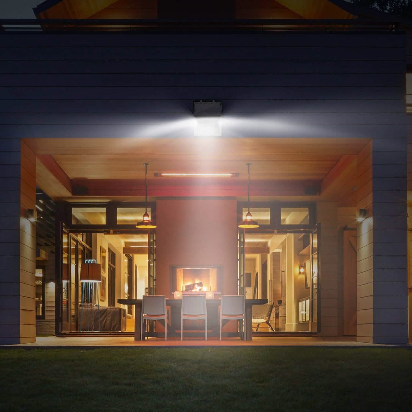 Solar Lights 88 LEDs Outdoor Wall Lamps DailySale