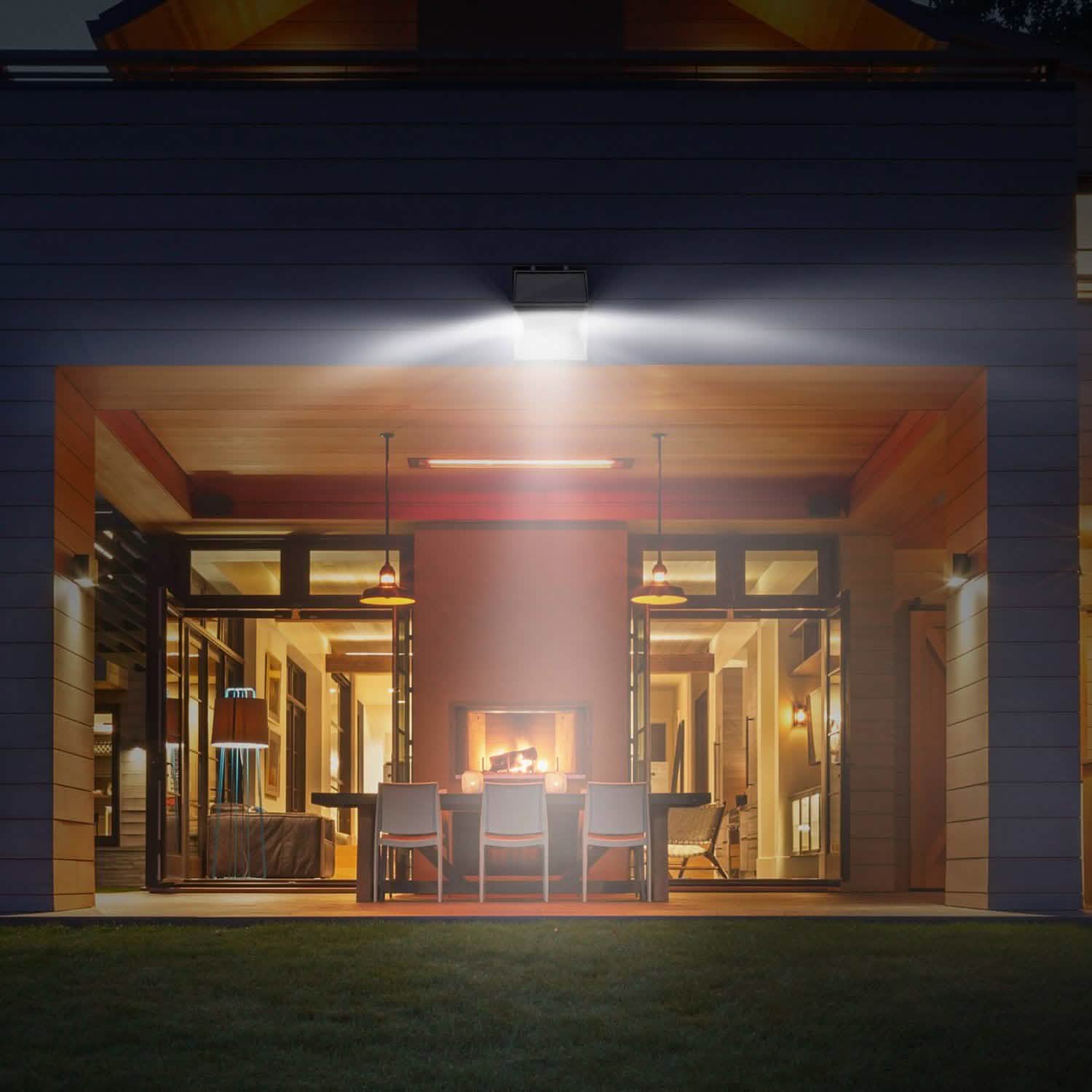 Solar Lights 88 LEDs Outdoor Wall Lamps DailySale