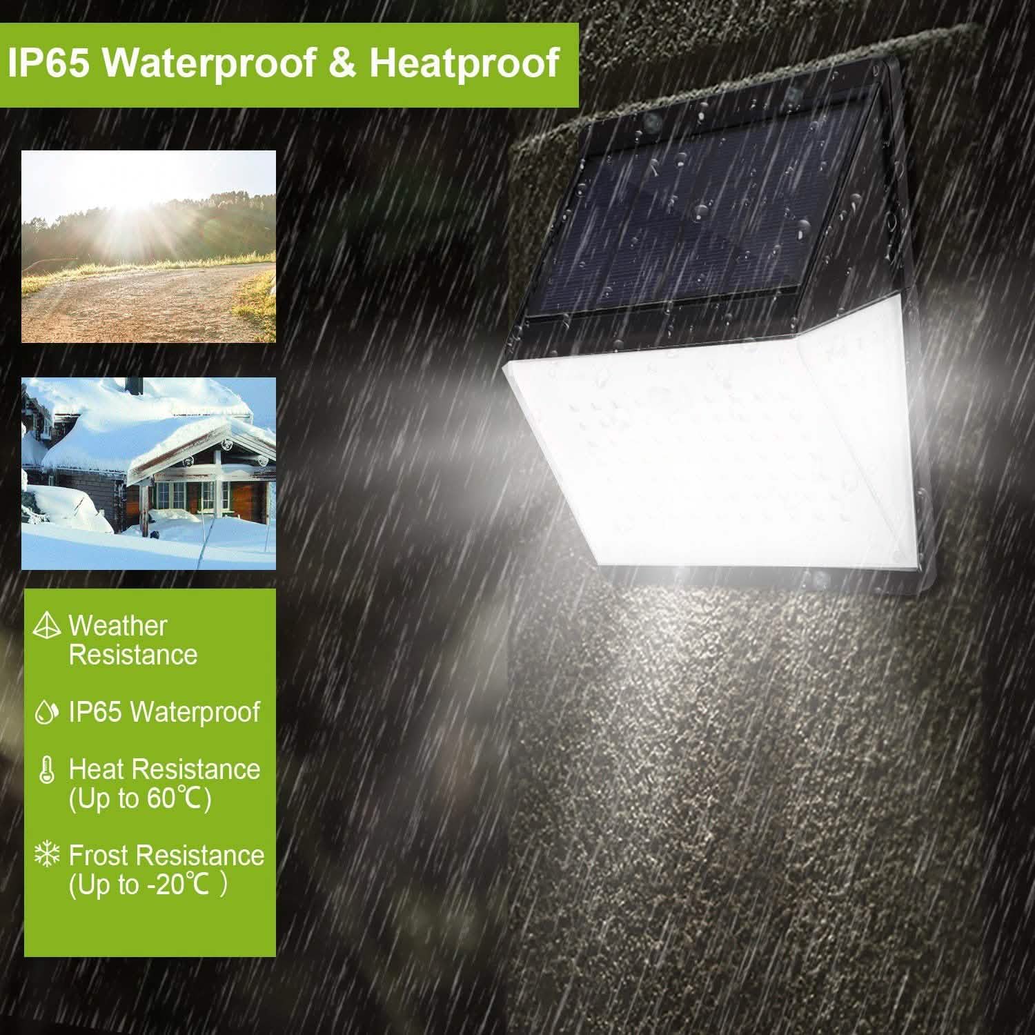 Solar Lights 88 LEDs Outdoor Wall Lamps DailySale
