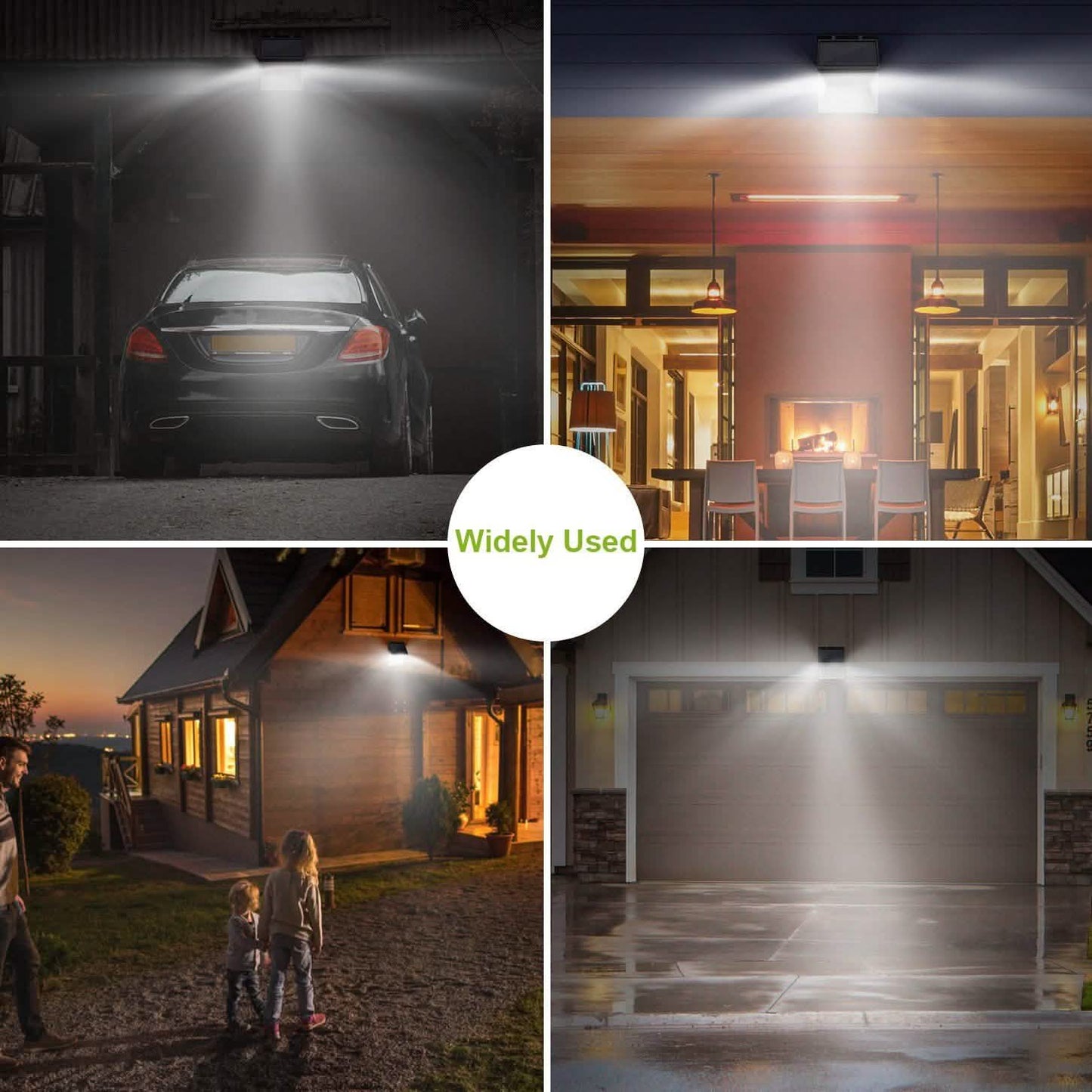 Solar Lights 88 LEDs Outdoor Wall Lamps DailySale