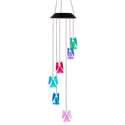 Solar Powered Angel Lights Wind Chimes LED Color Changing DailySale