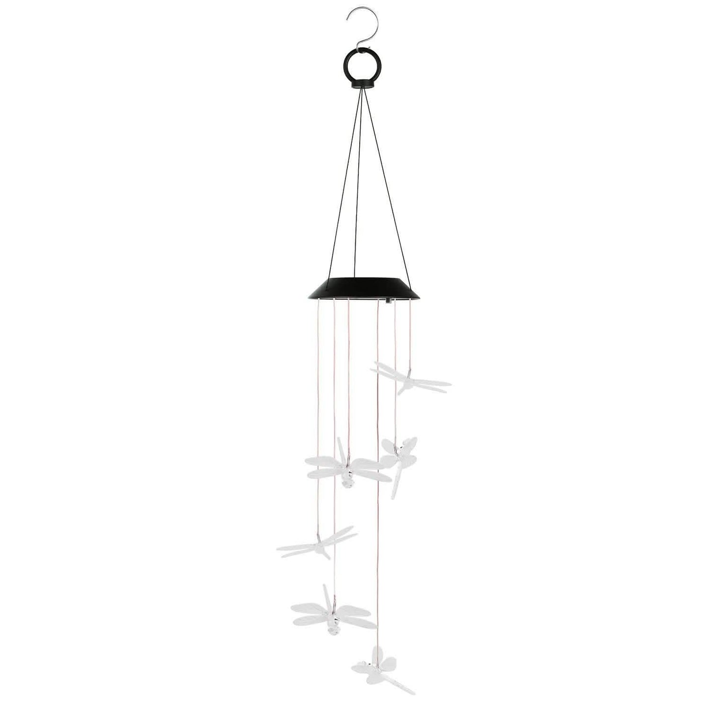 Solar Powered Dragonfly Lights Wind Chimes DailySale