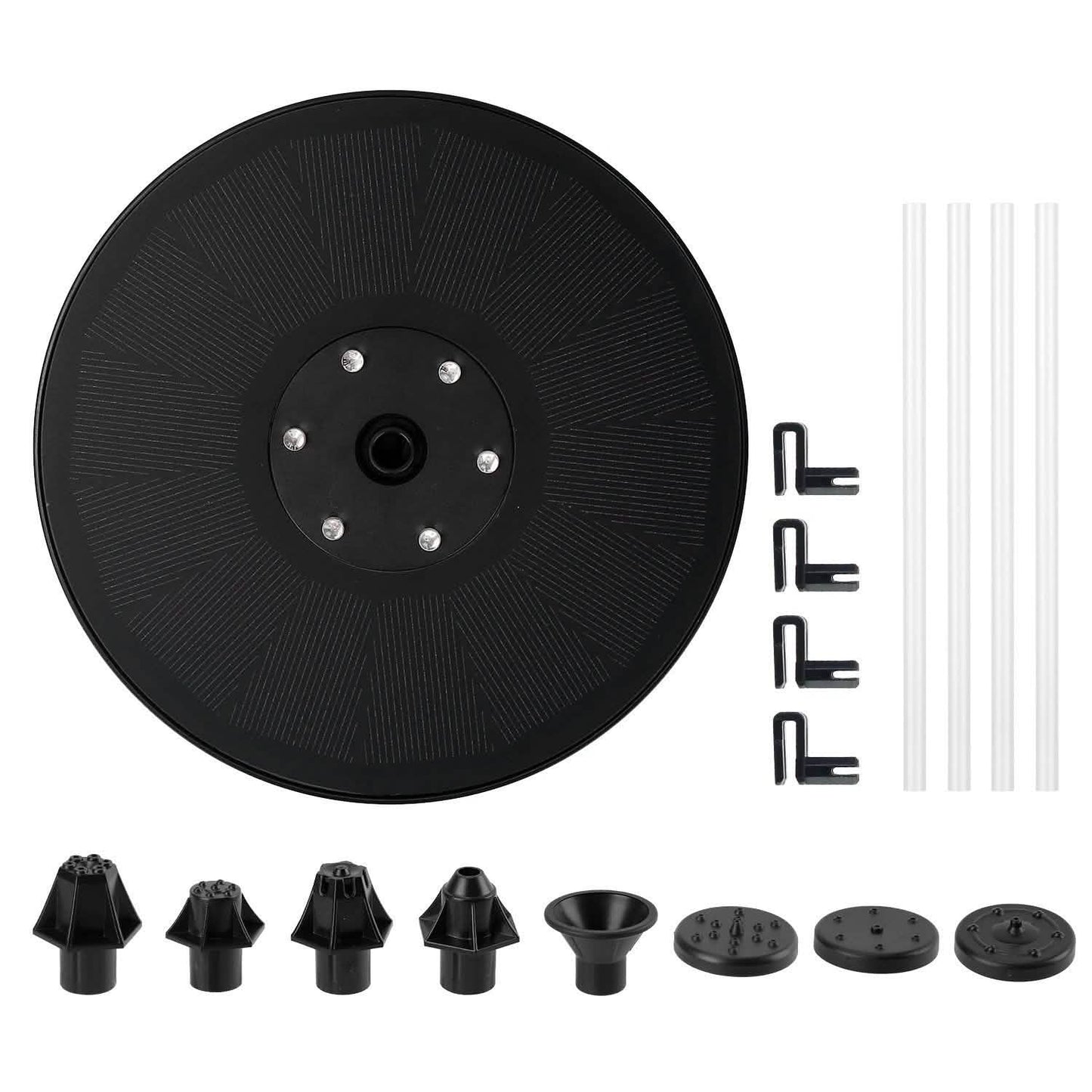 Solar Powered Fountain Pump with LED Lights DailySale