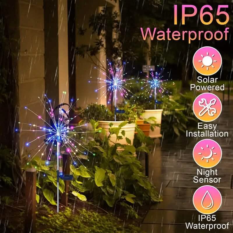 Solar-Powered Garden Lights with 60 LED and 8 Lighting Modes DailySale