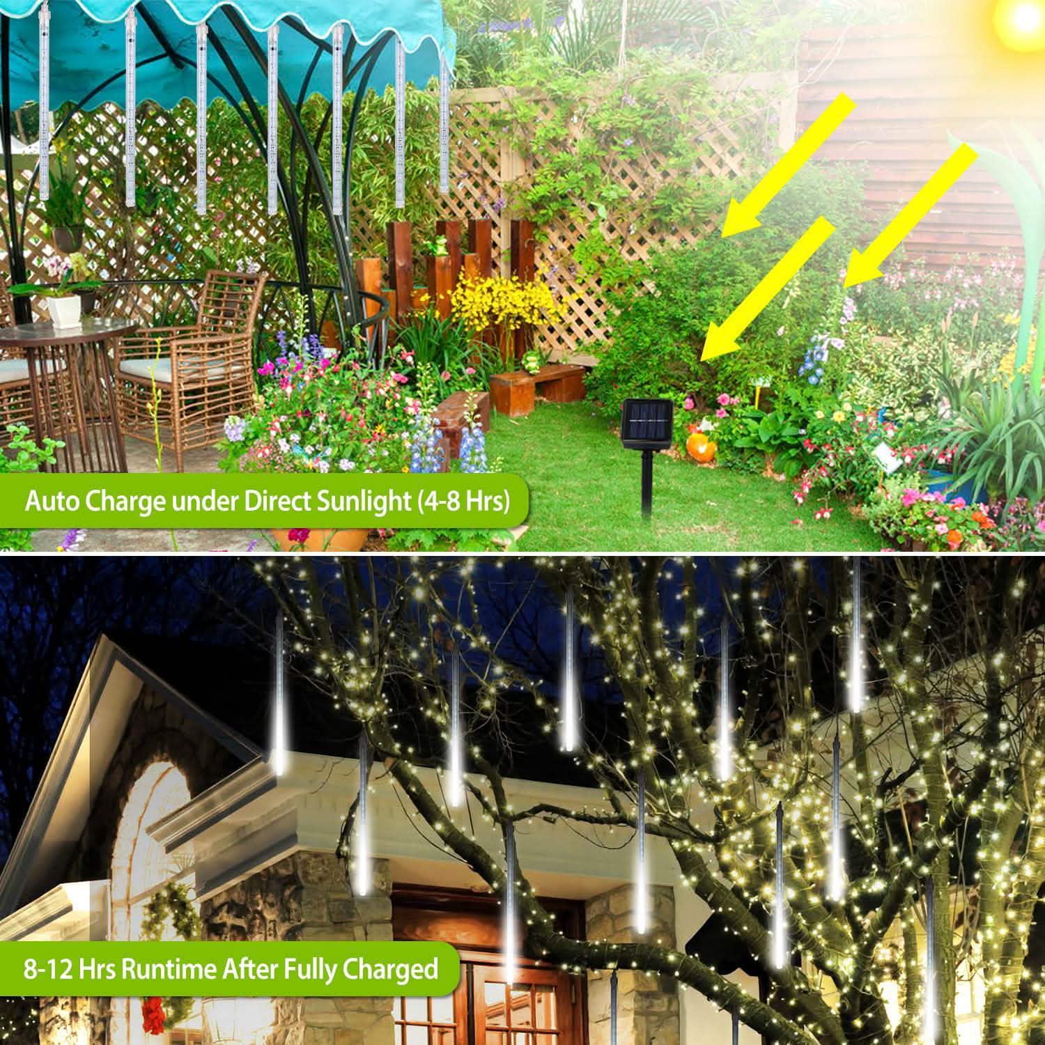 Solar Powered Meteor Shower String Light DailySale