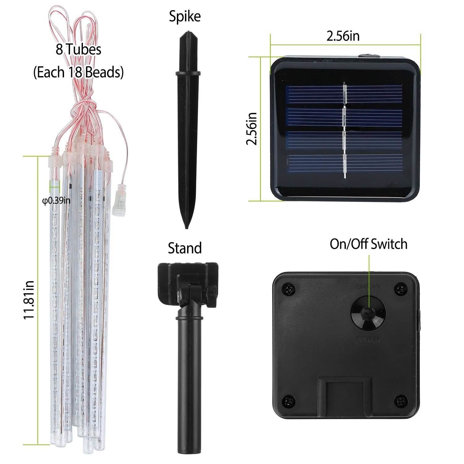 Solar Powered Meteor Shower String Light DailySale