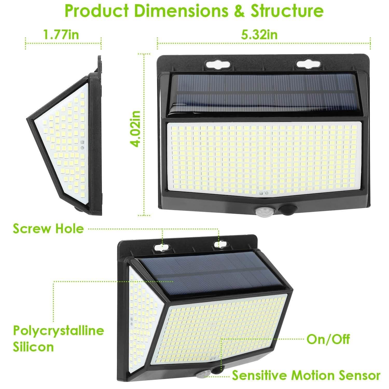Solar Powered Outdoor Wall Lights DailySale