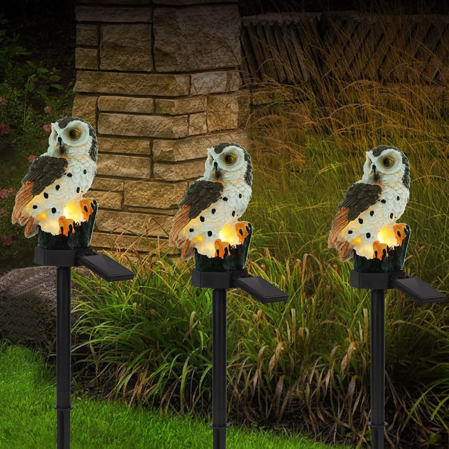 Solar Powered Owl Garden Light IP65 Waterproof DailySale