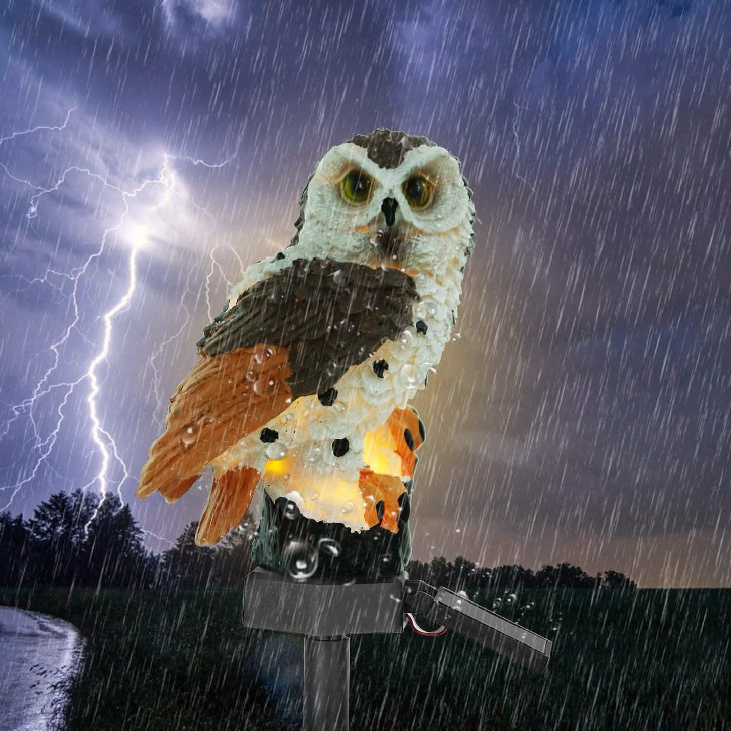 Solar Powered Owl Garden Light IP65 Waterproof DailySale