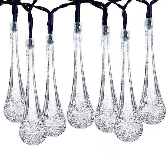 Solar String Lights 20ft 30 LED Water Drop Solar String Fairy Waterproof Lights DailySale