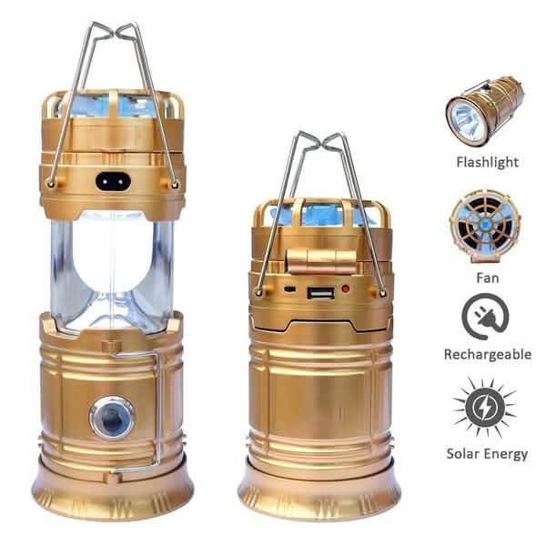 Solar USB Charging Tent Light + Fan DailySale