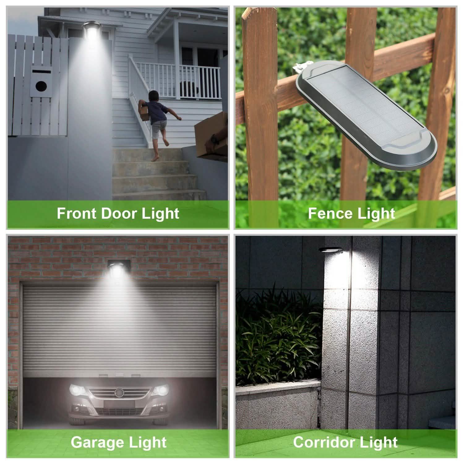 Solar Wall Light Outdoor 18 LED's Dusk to Dawn Fence Lamp DailySale