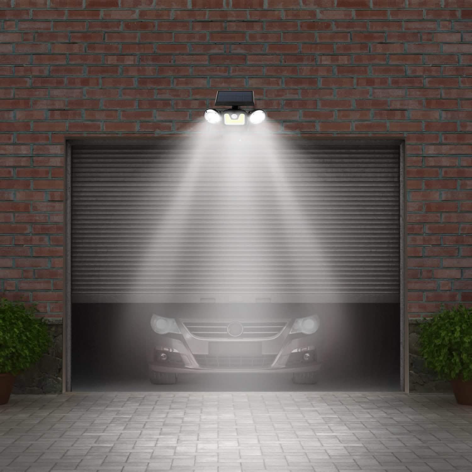 Solar Wall Light Outdoor PIR Motion Sensor LED DailySale