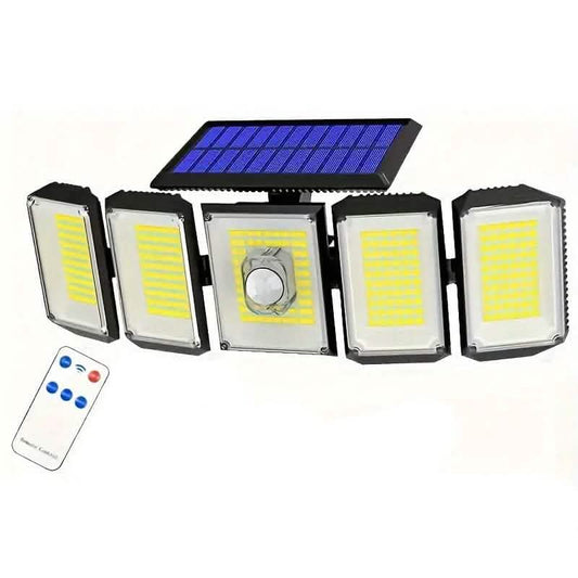 Solar Wall Light with 5 Adjustable Angle Heads DailySale