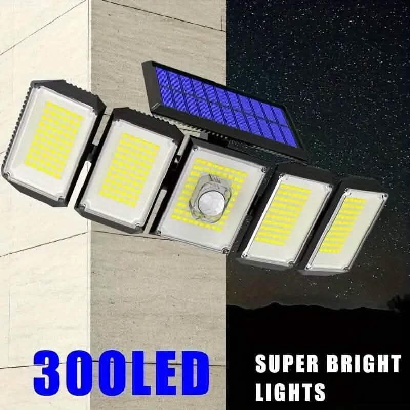 Solar Wall Light with 5 Adjustable Angle Heads DailySale