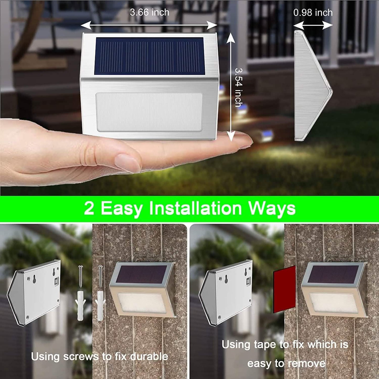 Solar Waterproof Outdoor Lights DailySale