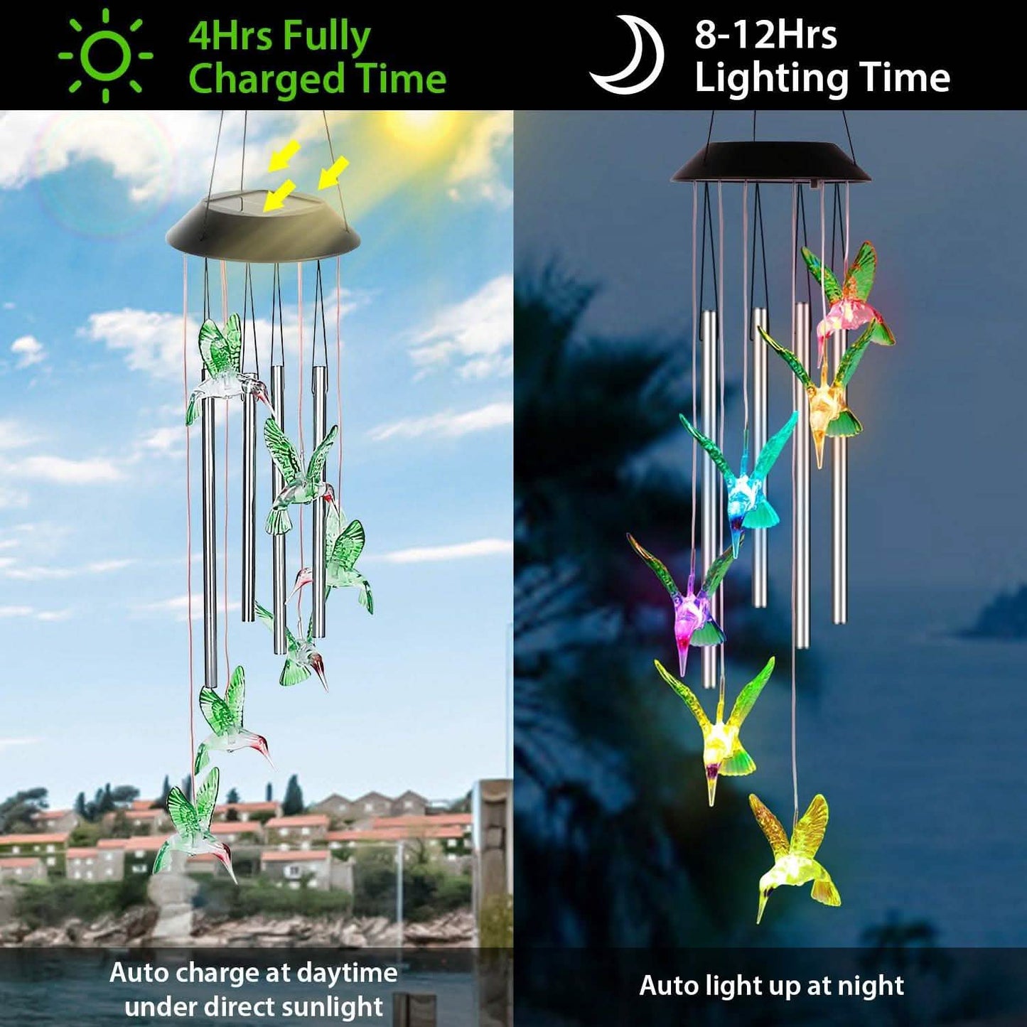 Solar Wind Chime Lights DailySale