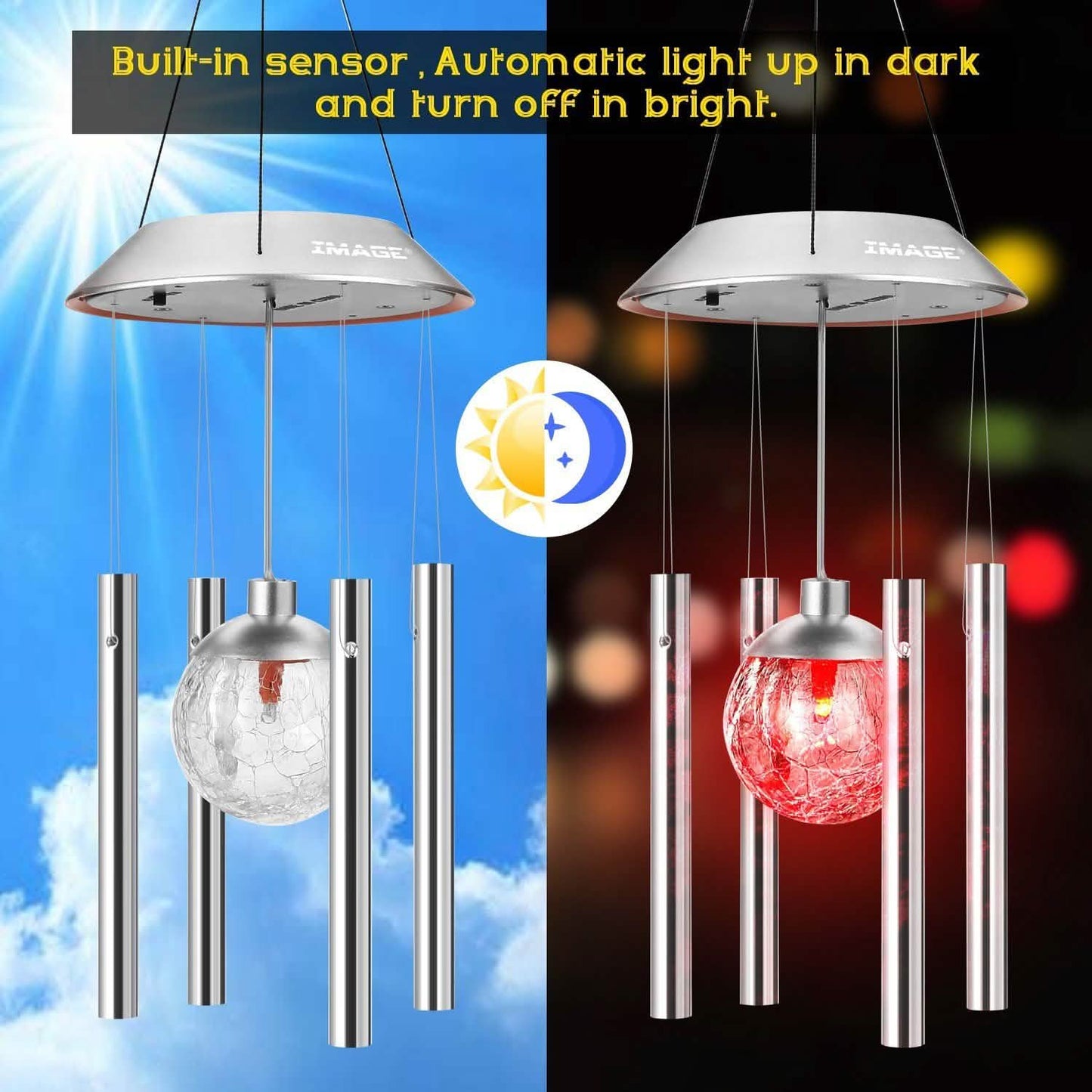 Solar Wind Chimes Color Changing LED Light DailySale