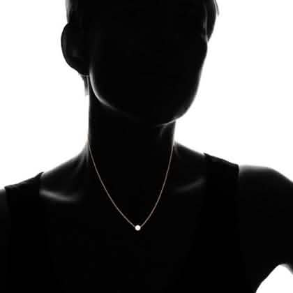 Solid 10K Gold Pearl Necklace DailySale