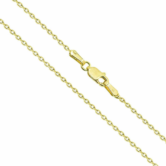 Solid 14K Gold Cable Chain Necklace DailySale