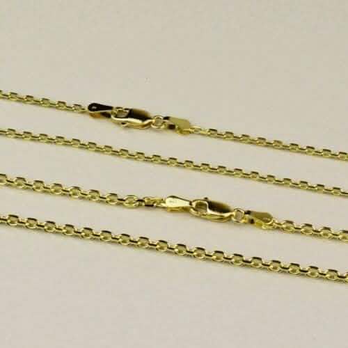 Solid 14K Gold Cable Chain Necklace DailySale