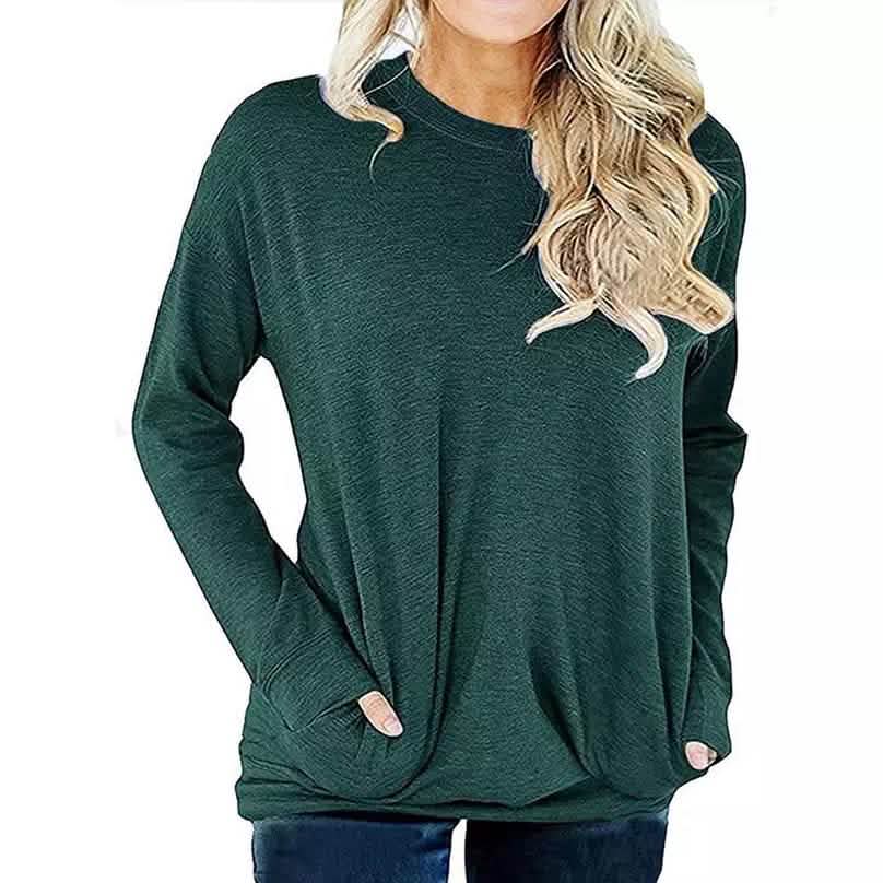 Solid Long Sleeve Shirt DailySale