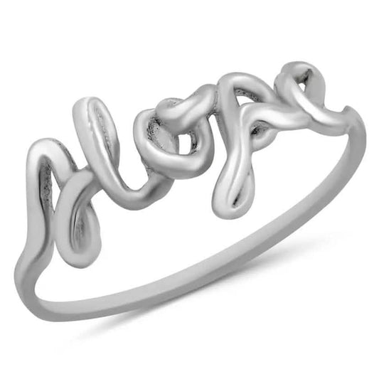Solid Sterling Silver Inspirational Rings DailySale