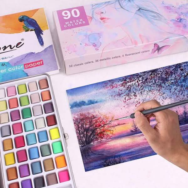 Solid Watercolor Pigment Set DailySale