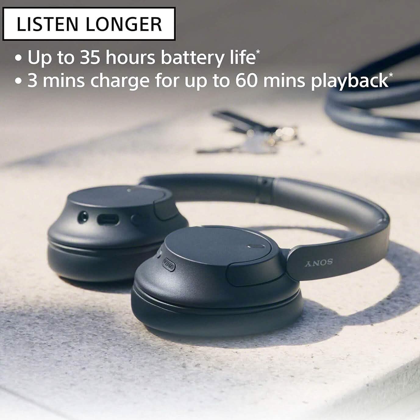 Sony WH-CH720N Noise Canceling Wireless Bluetooth Headphones (Refurbished) DailySale