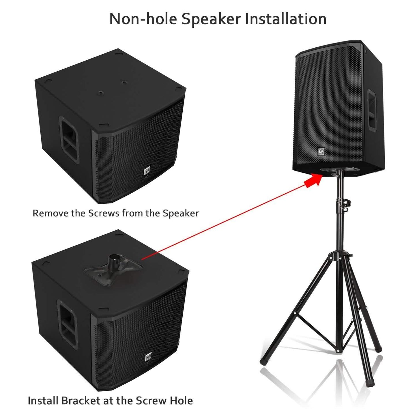 Speaker Tripod Stand Adjustable Height Heavy Duty Holder DailySale