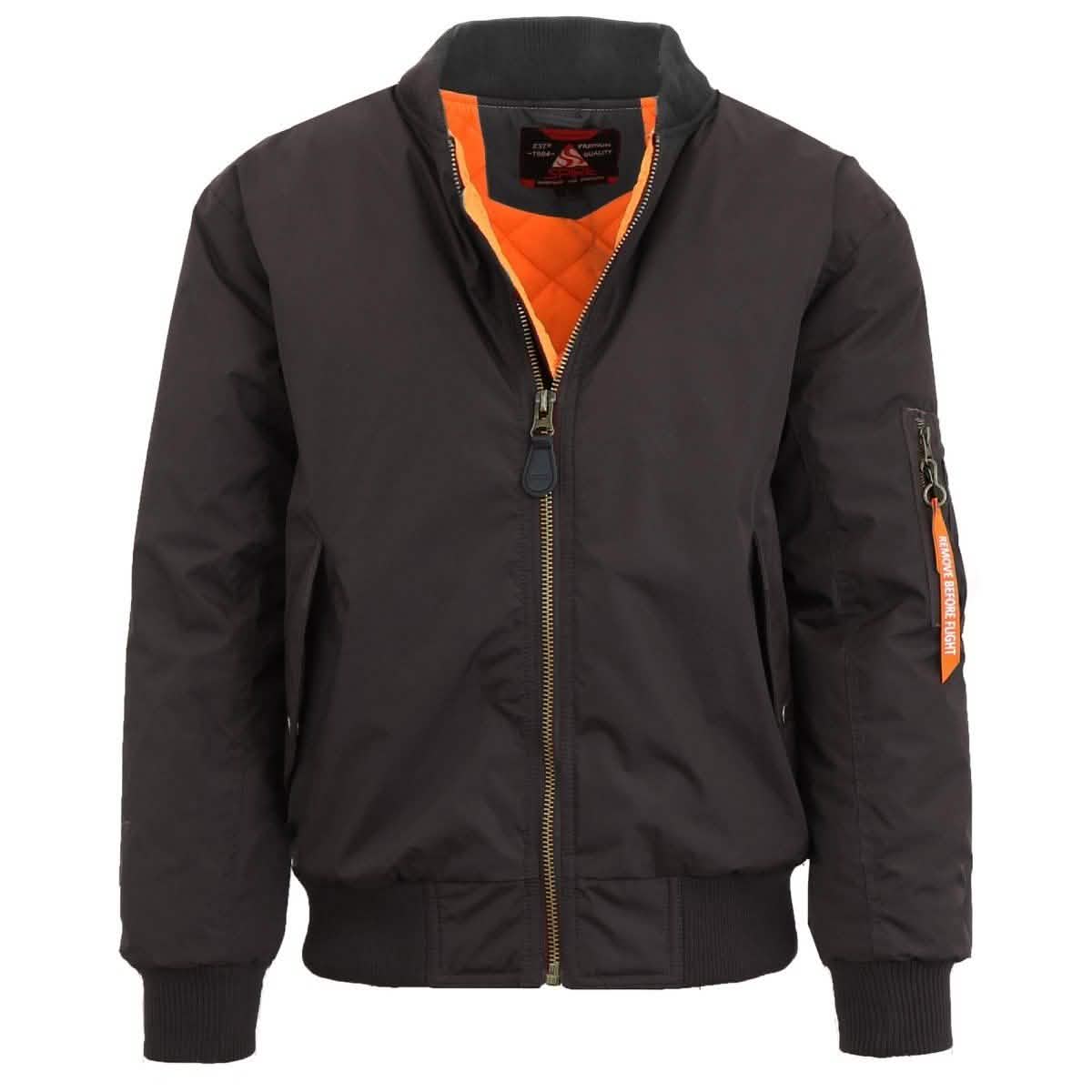 Spire by Galaxy Men's Heavyweight MA-1 Bomber Jacket DailySale