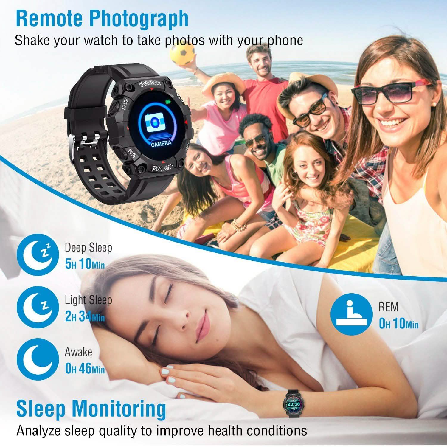 Sport Bracelet with Heart Rate Blood Pressure Sleep Monitor DailySale