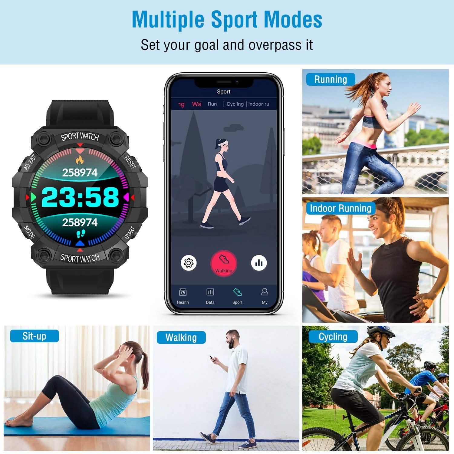 Sport Bracelet with Heart Rate Blood Pressure Sleep Monitor DailySale