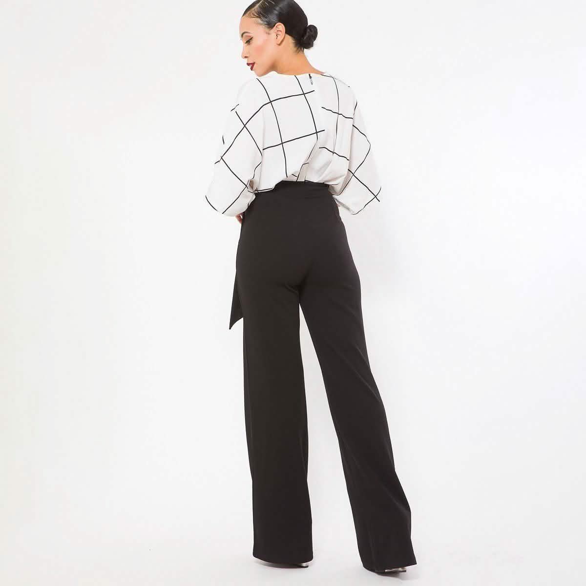 Square Print Woven Top Detailed Fashion Jumpsuit DailySale