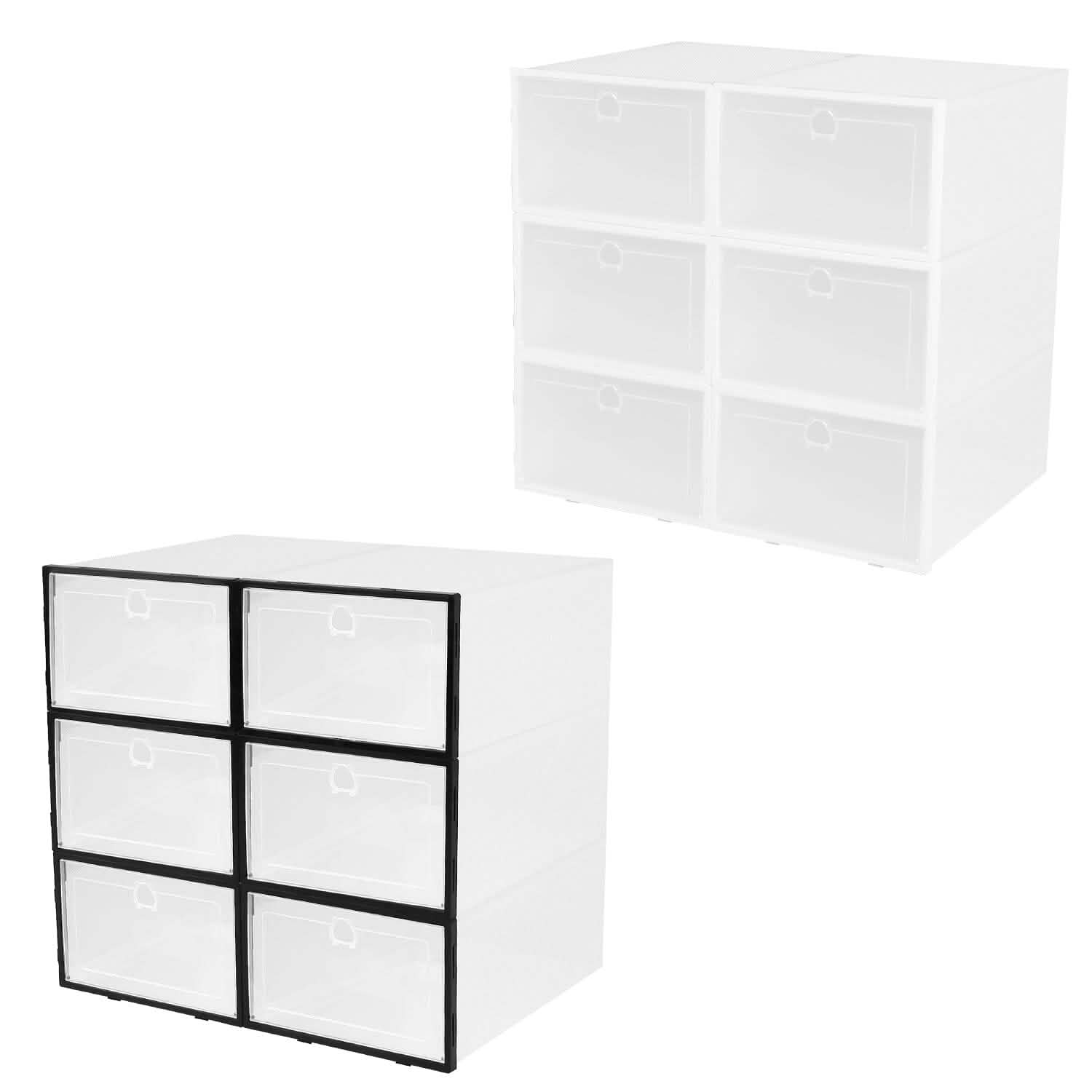 Stackable Shoe Storage Bin Transparent Dustproof DailySale